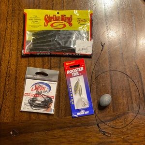 A few fishing supplies!